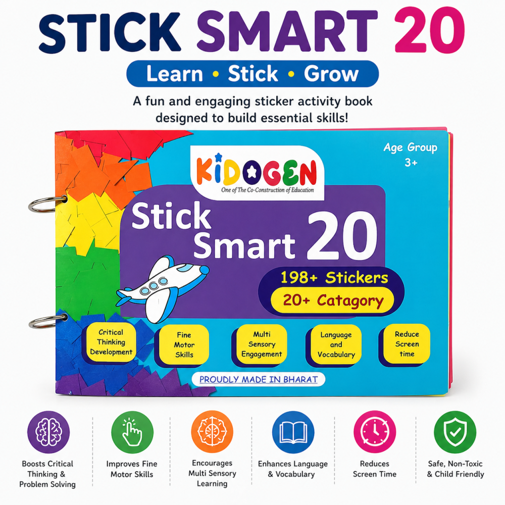 Stick Smart 20 – Reusable Sticker Activity Book 